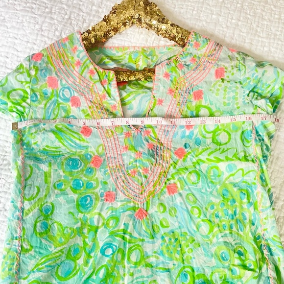 Lilly Pulitzer Sea Breeze Tunic Any Fins Possible - Picture 5 of 8